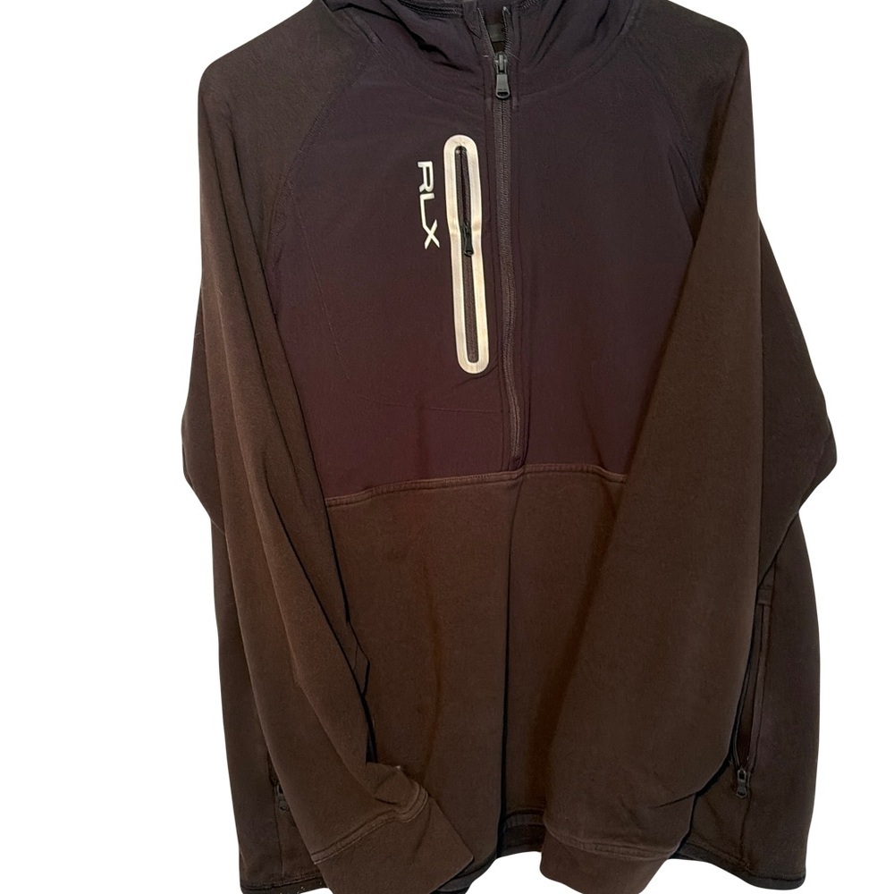Ralph Lauren RLX Men's quarter Zip hoodie SIZE large